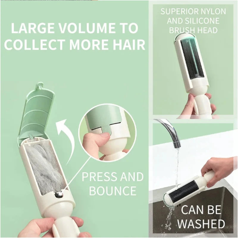 Pet Hair Remover Reusable Pet Lint Roller Brush Multi-Purpose Sofa Clothes Hair Sticker Roller Sticker Lint Remover