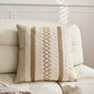 Luxury Textured Striped Woven Boho Cushion Covers Soft Linen Rustic Neutral Decorative Throw Pillow Cases for Sofa Bed Decor