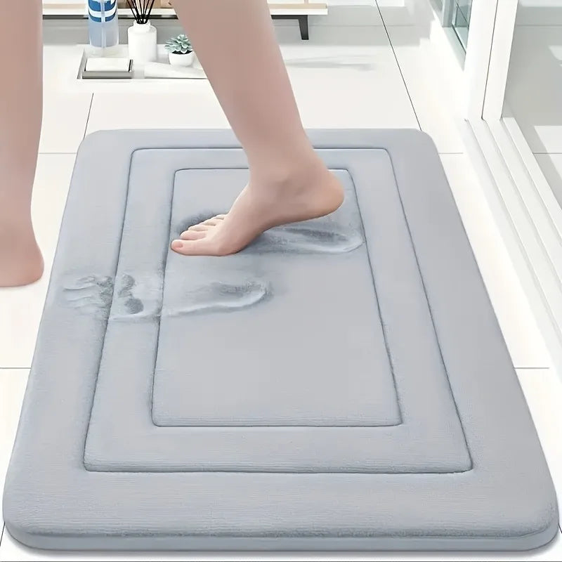 1Pc Absorbent Non-Slip Bath Mat | Comfortable Standing Pad for Living Room, Bedroom