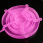 6 Pcs Silicone Cover Stretch Lids for Kitchen Microwave Food Covers Bowl Caps Elastic Silicone Lid Cap Universal Adaptable Lids
