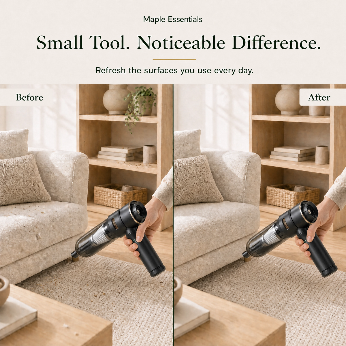 CleanGo™ 2-in-1 Mini Vacuum & Air Duster
