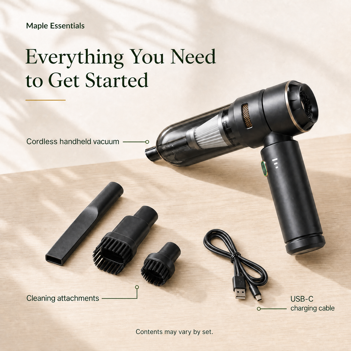 CleanGo™ 2-in-1 Mini Vacuum & Air Duster
