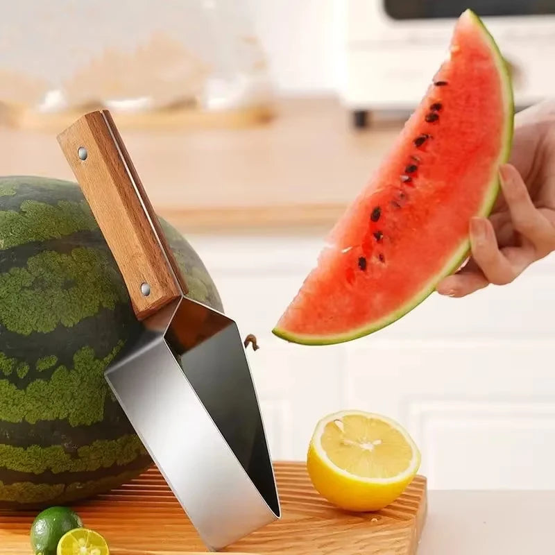 2 In1 Watermelon Slicers Labor-Saving Fruit Cutter with Bottle Opener Stainless Steel Fruit Slicers Novel Kitchen Accessories