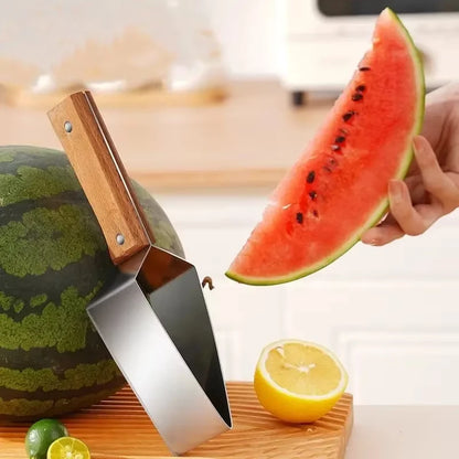 2 In1 Watermelon Slicers Labor-Saving Fruit Cutter with Bottle Opener Stainless Steel Fruit Slicers Novel Kitchen Accessories