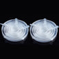 6 Pcs Silicone Cover Stretch Lids for Kitchen Microwave Food Covers Bowl Caps Elastic Silicone Lid Cap Universal Adaptable Lids