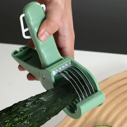 Kitchen Tools Stainless Steel Vegetable and Fruit Slicer Multi Functional Salad Slicer Kitchen Accessories
