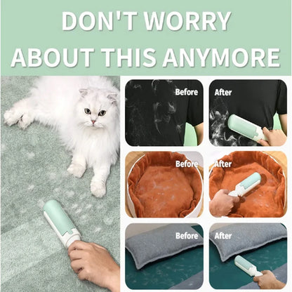 Pet Hair Remover Reusable Pet Lint Roller Brush Multi-Purpose Sofa Clothes Hair Sticker Roller Sticker Lint Remover