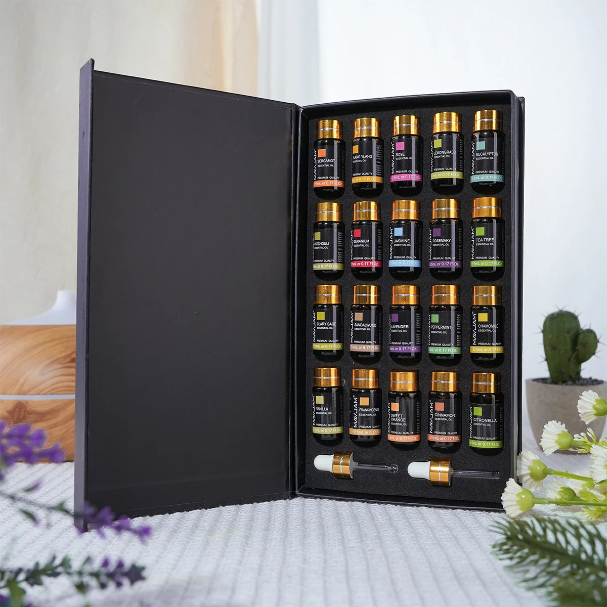 20PCS Essential Oils Set for Diffuser Home Care Making Scents Candle Peppermint Sweet Orange Rose Bergamot Valentine Gift