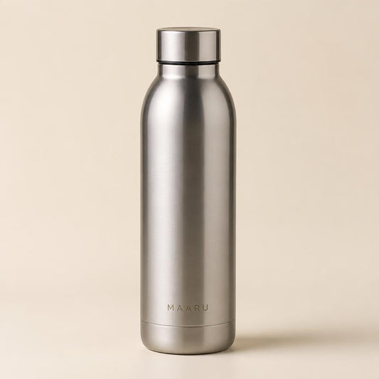 Insulated Water Bottle - matte stainless steel reusable bottle